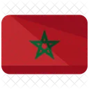 Marokko Flagge Land Symbol