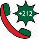 Marokko Land Internationale Vorwahl Symbol