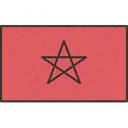 Marokko Flagge Nationalflagge Marokko Symbol