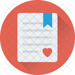 Marriage Certificate  Icon