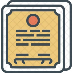 Marriage certificate  Icon