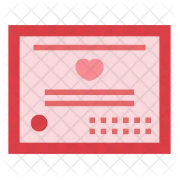 Marriage Certificate  Icon