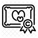 Marriage Certificate File Document Icon