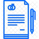Marriage Contract  Icon