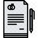 Marriage Contract  Icon