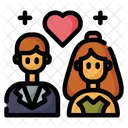 Marriage Wedding Couple Icon