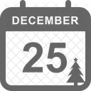 Marry Christmas Christmas Calendar 25 December Icon