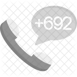 Marshall Islands Dial Code  Icon