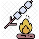 Marshmallow Stick Sugar Icon