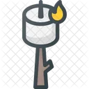 Marshmallow Camp Fire Icon