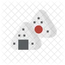 Marshmallow Onigiri Japan Icon