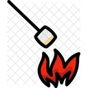 Marshmallow Fire Bonfire Icon