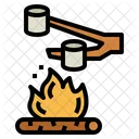 Marshmallow Fire Flame Icon