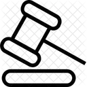 Marteau Encheres Droit Icône