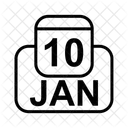 Martedi Calendario Di Gennaio Data Icon