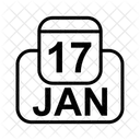 Martedi Calendario Di Gennaio Data Icon