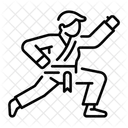 Martial Art Training Fighter Icon