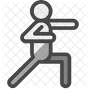 Martial Art Person Hit Icon