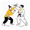 Martial Arts Combat Fight Icon