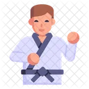 Karate Martial Arts Fighter Icon