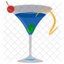 Martini Bleu Boisson Bleue Martini Icône