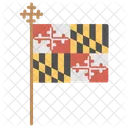 Maryland Flagge Veranstaltung Symbol