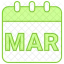 Marzo Verano Mes Icono