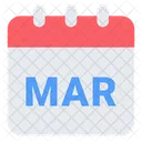 Marzo Verano Mes Icono