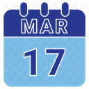 Marzo Fecha Calendario Icono