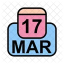 Marzo Calendario Fecha Icono