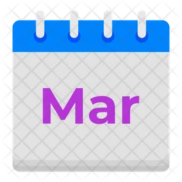 Mes calendario de marzo  Icon