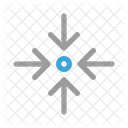 Recentrar Objetivo Destino Icono
