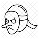 Mascara De Tengu Japonesa Oni Icono
