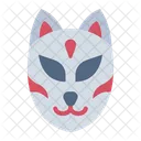 Mascara Kitsune Mascara De Zorro Japon Icono