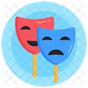 Máscaras de comédia  Ícone