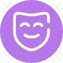 Máscara feliz  Icono