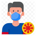 Personas Coronavirus Mascara Icon