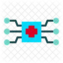 Maschinelles Lernen KI Gesundheit Intelligente Diagnose Symbol