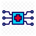 Maschinelles Lernen KI Gesundheit Intelligente Diagnose Symbol