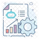 Analytik Grafische Darstellung Geschaftsdiagramm Symbol