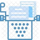 Schreibmaschine Fax Texterstellung Symbol