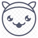 Mascot Face Smiley Icon