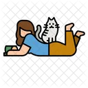 Mascota Gato Hobby Icono