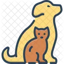 Mascotas Gato Perro Icono