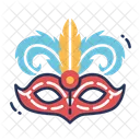 Mask With Feathers  Icon