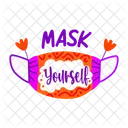 Mask Yourself Precaution Safety Icon