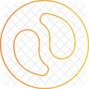 Maske für dunkle Augenringe  Symbol