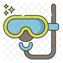 Maske Und Schnorchel Tauchermaske Schwimmen Symbol