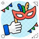 Maskenmaske Karnevalsmaske Venezianische Maske Symbol