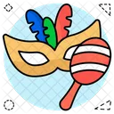Maskenmaske Karnevalsmaske Venezianische Maske Symbol